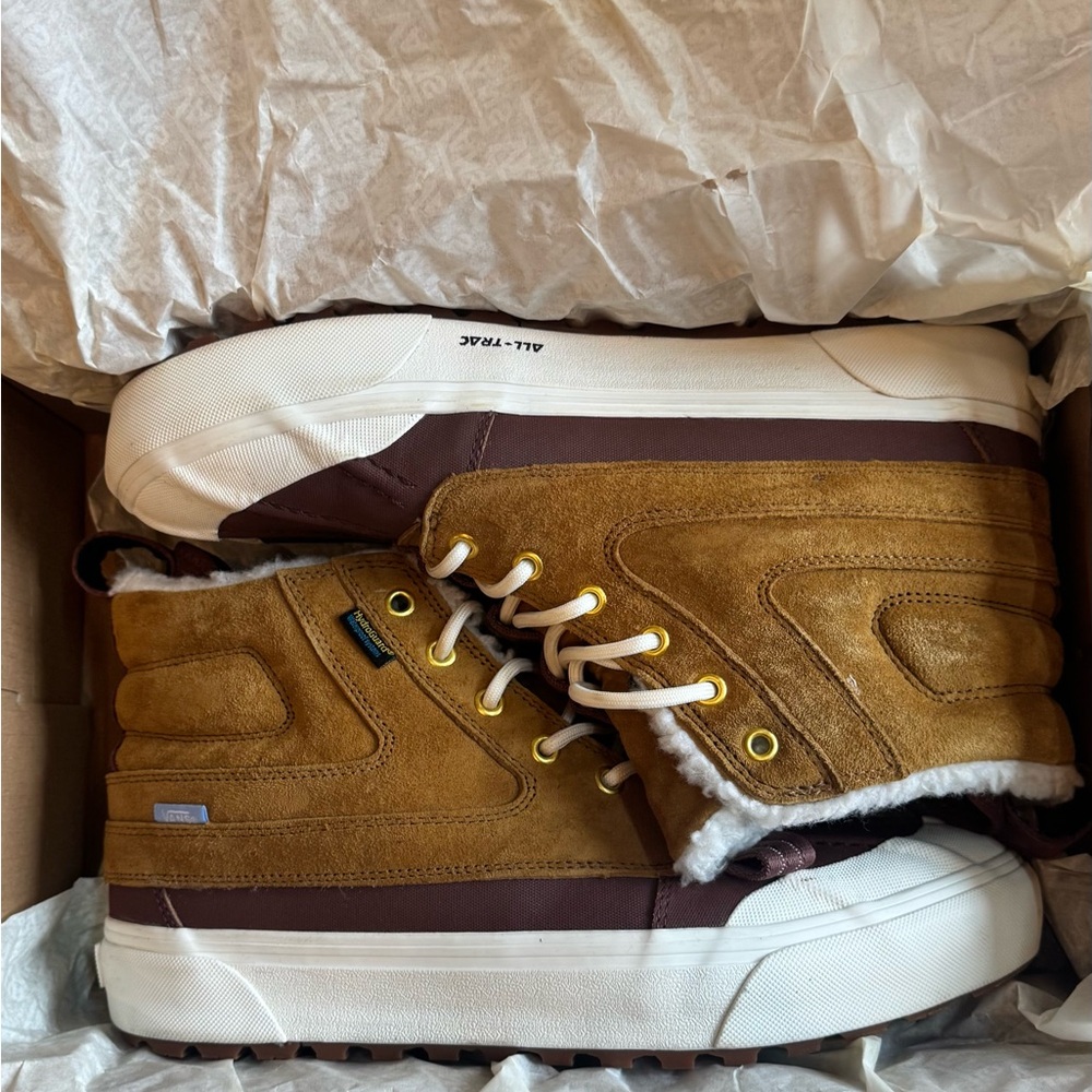 Vans HydroGuard Brown and White Sneakers - Picture 9 of 10